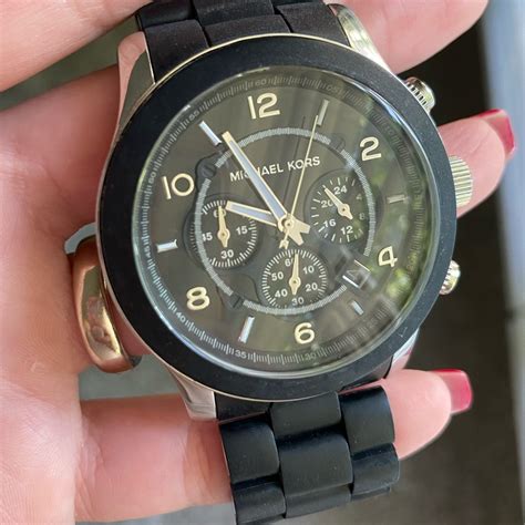 my michael kors watch is too big|michael kors matte black watch.